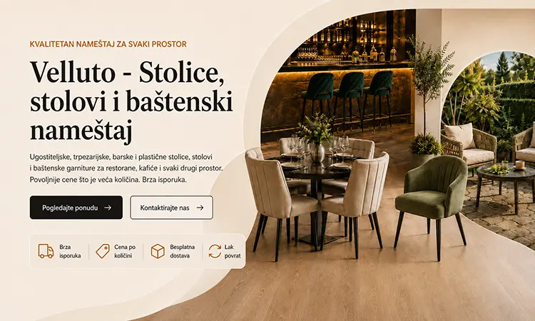 Velluto — kvalitetan nameštaj za svaki prostor